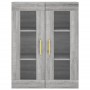 Aparador alto madera contrachapada gris sonoma 69,5x34x180 cm de vidaXL, Aparadores - Ref: Foro24-3198591, Precio: 187,73 €, ...