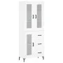 Aparador alto madera contrachapada blanco 69,5x34x180 cm de vidaXL, Aparadores - Ref: Foro24-3198593, Precio: 182,02 €, Descu...
