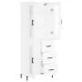 Aparador alto madera contrachapada blanco 69,5x34x180 cm de vidaXL, Aparadores - Ref: Foro24-3198593, Precio: 182,02 €, Descu...