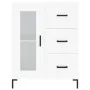Aparador alto madera contrachapada blanco 69,5x34x180 cm de vidaXL, Aparadores - Ref: Foro24-3198593, Precio: 182,02 €, Descu...