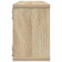 Estante cubo pared 4 uds contrachapado roble Sonoma 60x15x23 cm