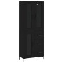 Aparador alto madera contrachapada negro 69,5x34x180 cm de vidaXL, Aparadores - Ref: Foro24-3198594, Precio: 189,49 €, Descue...
