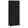 Aparador alto madera contrachapada negro 69,5x34x180 cm de vidaXL, Aparadores - Ref: Foro24-3198594, Precio: 187,32 €, Descue...