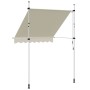Toldo retráctil de operación manual 200 cm crema