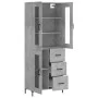 Aparador alto madera contrachapada gris hormigón 69,5x34x180 cm von vidaXL, Sideboards - Ref: Foro24-3198597, Preis: 178,73 €...