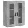 Aparador alto madera contrachapada gris hormigón 69,5x34x180 cm von vidaXL, Sideboards - Ref: Foro24-3198597, Preis: 178,73 €...