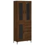 Hohes Sideboard aus braunem Eichensperrholz, 69,5 x 34 x 180 cm von vidaXL, Sideboards - Ref: Foro24-3198600, Preis: 180,48 €...