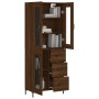 Hohes Sideboard aus braunem Eichensperrholz, 69,5 x 34 x 180 cm von vidaXL, Sideboards - Ref: Foro24-3198600, Preis: 183,35 €...