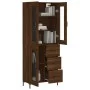 Hohes Sideboard aus braunem Eichensperrholz, 69,5 x 34 x 180 cm von vidaXL, Sideboards - Ref: Foro24-3198600, Preis: 180,48 €...