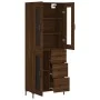 Hohes Sideboard aus braunem Eichensperrholz, 69,5 x 34 x 180 cm von vidaXL, Sideboards - Ref: Foro24-3198600, Preis: 180,48 €...