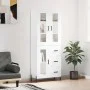 Tall white plywood sideboard 69.5x34x180 cm by vidaXL, Sideboards - Ref: Foro24-3198601, Price: 203,74 €, Discount: %