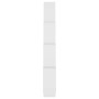 Estante de cubo pared madera contrachapada blanco 90x15x119 cm