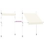 Toldo retráctil de operación manual 200 cm crema