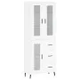 Aparador alto madera contrachapada blanco 69,5x34x180 cm de vidaXL, Aparadores - Ref: Foro24-3198609, Precio: 189,68 €, Descu...