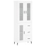 Hohes Sideboard Sperrholz weiß 69,5x34x180 cm von vidaXL, Sideboards - Ref: Foro24-3198609, Preis: 192,27 €, Rabatt: %