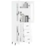 Hohes Sideboard Sperrholz weiß 69,5x34x180 cm von vidaXL, Sideboards - Ref: Foro24-3198609, Preis: 189,70 €, Rabatt: %