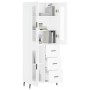 Hohes Sideboard Sperrholz weiß 69,5x34x180 cm von vidaXL, Sideboards - Ref: Foro24-3198609, Preis: 192,27 €, Rabatt: %