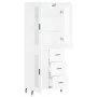 Aparador alto madera contrachapada blanco 69,5x34x180 cm de vidaXL, Aparadores - Ref: Foro24-3198609, Precio: 189,68 €, Descu...
