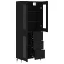 Aparador alto madera contrachapada negro 69,5x34x180 cm de vidaXL, Aparadores - Ref: Foro24-3198610, Precio: 194,01 €, Descue...