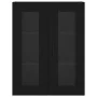 Aparador alto madera contrachapada negro 69,5x34x180 cm de vidaXL, Aparadores - Ref: Foro24-3198610, Precio: 194,01 €, Descue...