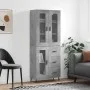 Aparador alto madera contrachapada gris hormigón 69,5x34x180 cm von vidaXL, Sideboards - Ref: Foro24-3198613, Preis: 168,15 €...