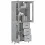 Aparador alto madera contrachapada gris hormigón 69,5x34x180 cm von vidaXL, Sideboards - Ref: Foro24-3198613, Preis: 168,15 €...