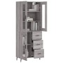 Aparador alto madera contrachapada gris sonoma 69,5x34x180 cm de vidaXL, Aparadores - Ref: Foro24-3198615, Precio: 175,50 €, ...