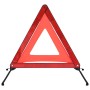 Triángulos de advertencia de tráfico 10 uds rojo 75x75x100 cm