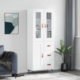 Hoher Schrank aus weißem Sperrholz 69,5x34x180 cm von vidaXL, Sideboards - Ref: Foro24-3198633, Preis: 172,34 €, Rabatt: %