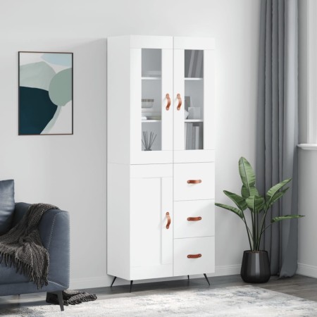 Hoher Schrank aus weißem Sperrholz 69,5x34x180 cm von vidaXL, Sideboards - Ref: Foro24-3198633, Preis: 172,34 €, Rabatt: %