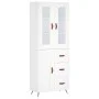Aparador alto madera contrachapada blanco 69,5x34x180 cm by vidaXL, Sideboards - Ref: Foro24-3198633, Price: 170,21 €, Discou...