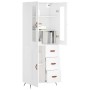 Hoher Schrank aus weißem Sperrholz 69,5x34x180 cm von vidaXL, Sideboards - Ref: Foro24-3198633, Preis: 172,34 €, Rabatt: %