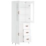 Hoher Schrank aus weißem Sperrholz 69,5x34x180 cm von vidaXL, Sideboards - Ref: Foro24-3198633, Preis: 172,34 €, Rabatt: %