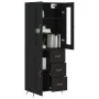 Aparador alto madera contrachapada negro 69,5x34x180 cm de vidaXL, Aparadores - Ref: Foro24-3198634, Precio: 183,13 €, Descue...