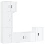 Set de muebles de TV 5 pzas madera contrachapada blanco brillo de vidaXL, Muebles TV - Ref: Foro24-3188632, Precio: 234,69 €,...