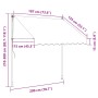 Toldo retráctil de operación manual 200 cm crema