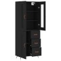 Aparador alto madera contrachapada negro 69,5x34x180 cm de vidaXL, Aparadores - Ref: Foro24-3198634, Precio: 185,30 €, Descue...
