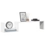 Estantes de pared 2 uds madera contrachapada blanco 100x15x20cm
