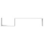 Estantes de pared 2 uds madera contrachapada blanco 100x15x20cm