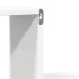 Estantes de pared 2 uds madera contrachapada blanco 100x15x20cm