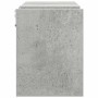 Estantes de pared 2 uds madera de ingeniería gris 100x15x20 cm