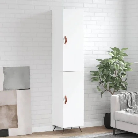 Aparador alto madera contrachapada blanco 34,5x34x180 cm by vidaXL, Sideboards - Ref: Foro24-3198761, Price: 100,16 €, Discou...