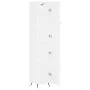 Aparador alto madera contrachapada blanco 34,5x34x180 cm by vidaXL, Sideboards - Ref: Foro24-3198761, Price: 100,16 €, Discou...