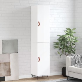 High glossy white plywood sideboard 34.5x34x180 cm by vidaXL, Sideboards - Ref: Foro24-3198763, Price: 106,12 €, Discount: %