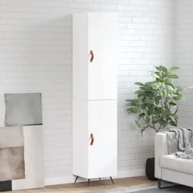 High glossy white plywood sideboard 34.5x34x180 cm by vidaXL, Sideboards - Ref: Foro24-3198763, Price: 104,47 €, Discount: %