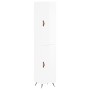 Hochglänzendes Sideboard aus weißem Sperrholz, 34,5 x 34 x 180 cm von vidaXL, Sideboards - Ref: Foro24-3198763, Preis: 106,02...