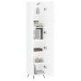 Hochglänzendes Sideboard aus weißem Sperrholz, 34,5 x 34 x 180 cm von vidaXL, Sideboards - Ref: Foro24-3198763, Preis: 106,02...