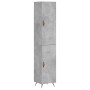 Betongraues Sperrholz-Sideboard 34,5 x 34 x 180 cm von vidaXL, Sideboards - Ref: Foro24-3198765, Preis: 97,91 €, Rabatt: %