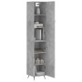 Betongraues Sperrholz-Sideboard 34,5 x 34 x 180 cm von vidaXL, Sideboards - Ref: Foro24-3198765, Preis: 97,91 €, Rabatt: %