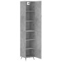 Betongraues Sperrholz-Sideboard 34,5 x 34 x 180 cm von vidaXL, Sideboards - Ref: Foro24-3198765, Preis: 97,91 €, Rabatt: %